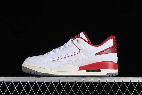 【320】[FD0383-161]-[AIR JORDAN 2/3 RETRO WHITE/VARSITY RED/SAIL/CEMENT GREY]-[MAN:40-47.5]