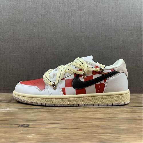 【320】[CZ0775-100]-[AIR JORDAN 1 LOW WHITE/BLACK/UNIVERSITY RED]-[WOMAN:36-39]-[MAN:40-46]