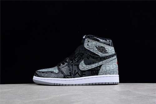 【460】[555088-036]-[AIR JORDAN 1 HIGH OG REBELLIONAIRE BLACK/WHITE/PARTICLE GREY]-[UNISEX:36-46]