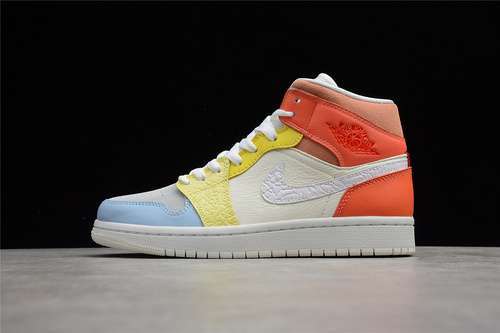 【360】[DJ6908-100]-[CJ AIR JORDAN 1 MID TO MY FIRST COACH WHITE/LIGHT ZITRON/SUMMIT WHITE]