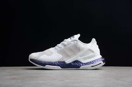 【320】[FW5896]-[DAY JOGGER SHOES CLOUD WHITE/CLOUD WHITE/PURPLE]-[WOMAN:36-39]-[MAN:40-45]