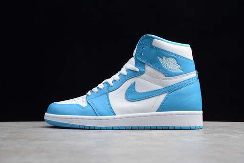 [555088-117]-[ST AIR JORDAN 1 RETRO HIGH OG UNC WHITE/DARK POWDER BLUE]-[MAN:40.5-46]