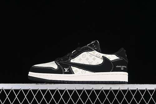 【360】[LX1988-200]-[TRAVIS SCOTT FRAGMENT DESIGN AIR JORDAN 1 LOW OG SP BLACK/GREY/WHITE]-[36-45]