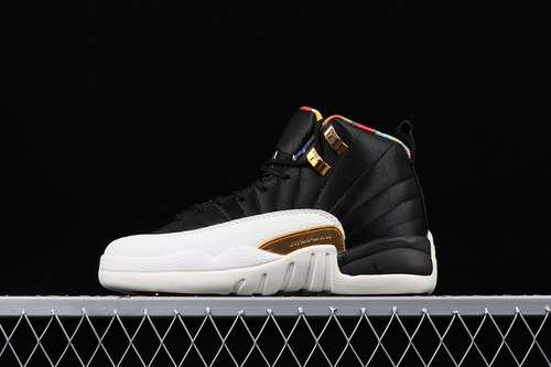 [BQ6497-006]-[AIR JORDAN 12 RETRO CHINESE NEW YEAR BLACK/METALLIC GOLD/RED]