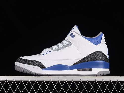 【380】[CT8532-145]-[AIR JORDAN 3 RETRO WHITE/BLACK/CEMENT GREY/RACER BLUE]-[MAN:40-46]