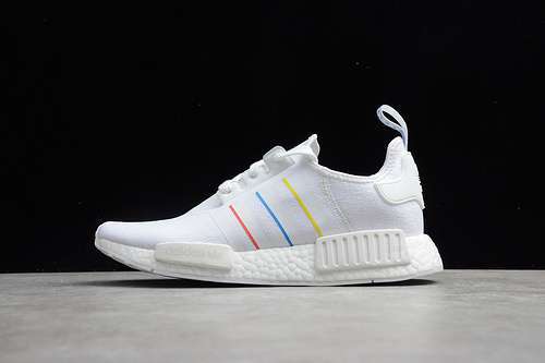 【300】[FW6436]-[NMD R1 SHOES WHITE/YELLOW/BLUE/RED]-[WOMAN:36-39]-[MAN:40-45]