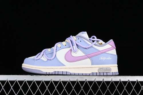 【290】[DD1503-500]-[DUNK LOW RISK WHITE/BLUE/PURPLE]-[WOMAN:35.5-40]