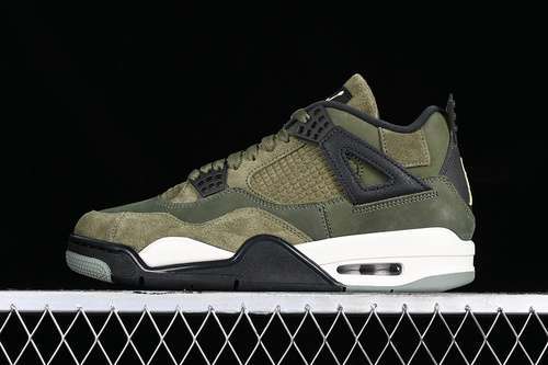 【610】[FB9927-200]-[AIR JORDAN 4 SE CRAFT MEDIUM OLIVE BROWN/GREEN/BLACK/WHITE]-[UNSIEX:40-50.5]