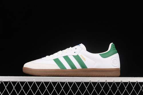 【280】[EF6552]-[SAMBA OG SHOES FOOTWEAR WHITE/GREEN/BROWN]-[MAN:39-45]