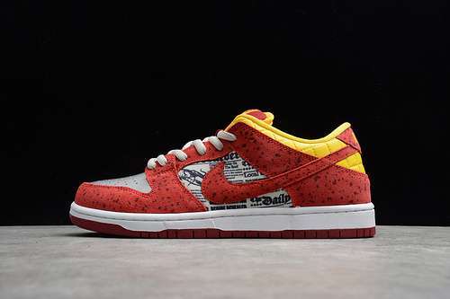 【340】[504750-660]-[SB DUNK LOW RUKUS CRAWFISH ACTION RED/METALLIC SILVER-TOUR YELLOW]