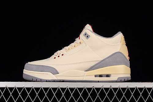 【360】[DH7139-100]-[AIR JORDAN 3 RETRO SE MUSLIN/UNIVERSITY RED/CEMENT GREY/SAIL]-[UNISEX:36-47.5]