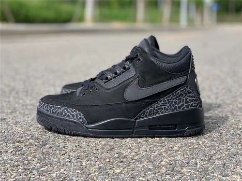 【500】[AJ3-902027]-[AIR JORDAN 3 TINKER BLACK CAT BLACK/BLACK/BLACK]-[MAN:40-47.5]
