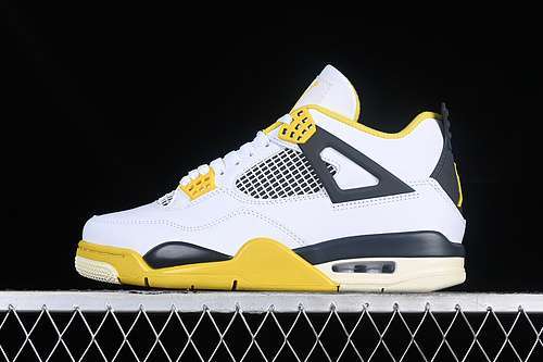 【400】[AQ9129-101]-[AIR JORDAN 4 RETRO WHITE/COCONUT MILK/VIVID SULFUR/ANTHRACITE]-[UNISEX:36-47.5]