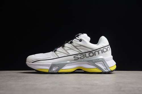 【380】[SALOMON XT-STEER RUNNING SHOES WHITE/SILVER/YELLOW]-[MAN:40-45]