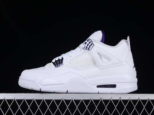 【500】[CT8527-115]-[OG AIR JORDAN 4 RETRO WHITE/COURT PURPLE/METALLIC SILVER]-[MAN:40-47.5]