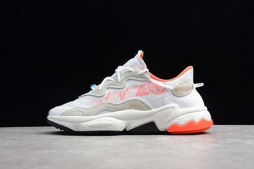 [69-67-76]-[EH0252]-[OZWEEGO SHOES CLOUD WHITE/CLOUD WHITE/ORANGE]-[MAN:39-44]