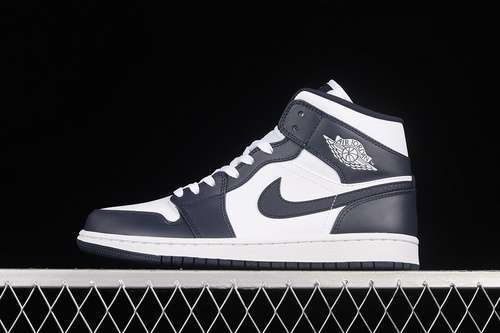 【340】[554724-174]-[AIR JORDAN 1 MID WHITE/OBSIDIAN-METALLIC GOLD]-[WOMAN:35.5-39]-[MAN:40-46]