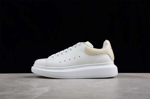 【450】[ALE*XANDER MCQUEEN SNEAKERS WHITE/WHITE/BEIGE]-[WOMAN:35-39]-[MAN:40-44]