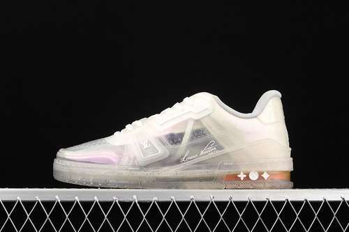 【750】[L*V 2021SS TRAINER SHOES WHITE/BLUE/RED]-[MAN:38-45]