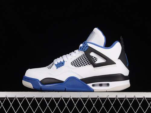 【320】[308497-117]-[AIR JORDAN 4 RETRO MOTORSPORTS WHITE/GAME ROYAL-BLACK]-[WOMAN:36-39]-[MAN:40-48]