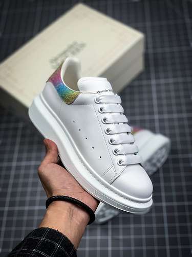 【580】[ALE*XANDER MCQUEEN SHOES WHITE/MULTI-COLOR]-[WOMAN:35-39]-[MAN:40-44]