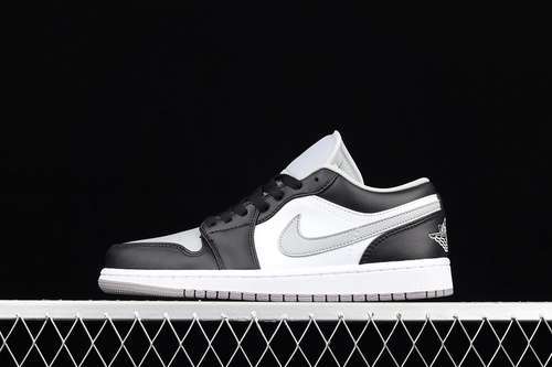 【320】[553558-039]-[AIR JORDAN 1 LOW BLACK/BLACK/LIGHT SMOKE GREY/WHITE]-[WOMAN:36-39]-[MAN:40-46]