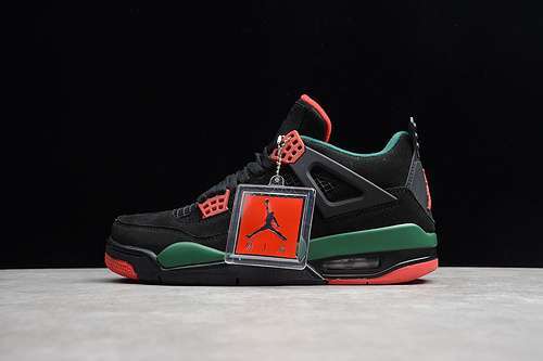 [AQ3816-063]-[AIR JORDAN 4 NRG BLACK/GORGE GREEN-VARSITY RED]-[MAN:40-47]-[OG00218]