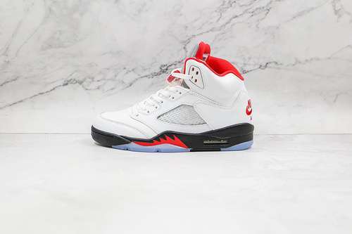 【380】[DA1911-102]-[AIR JORDAN 5 RETRO 2020 TRUE WHITE/FIRE RED/BLACK/METALLIC SILVER]-[UNISEX:36-46]