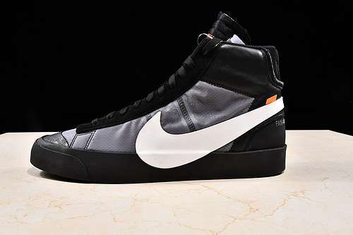 【500】[AA3832-001]-[OWF OFF-WHITE X BLAZER MID WOLF GREY/PURE PLATINUM-BLACK-COOL GREY]-[MAN:40-48]