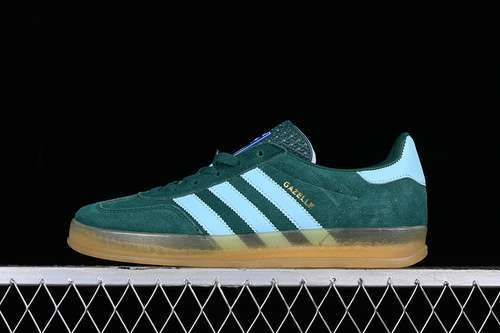 【250】[IG9979]-[ADIDAS ORIGINALS GAZELLE INDOOR COLLEGIATE GREEN/HAZY SKY/VICTORY GOL]-[UNISEX:36-45]
