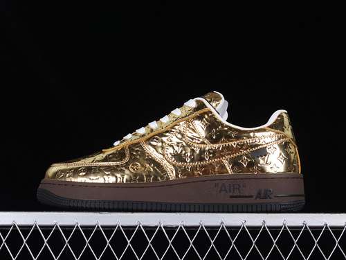 【600】[AIR FORCE 1 LOW 07 X L*V GOLD/GOLD/WHITE]-[MAN:38-46]