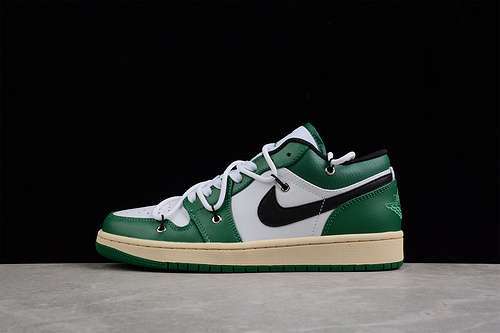 【320】[553558-129]-[AIR JORDAN 1 LOW GREEN/BLACK/WHITE]-[WOMAN:35.5-39]-[MAN:40-47.5]