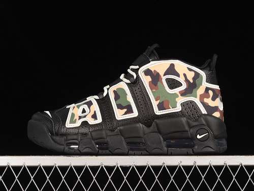 【340】[GJ6122-001]-[AIR MORE UPTEMPO 96 QS BLACK/CAMO/WHITE]-[WOMAN:36-39]-[MAN:40-46]