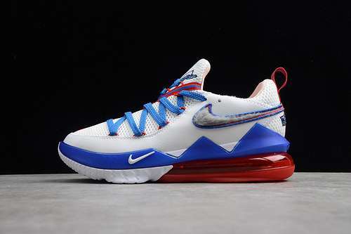 【380】[CD5007-100]-[LEBRON 17 LOW TUNE SQUAD WHITE/UNIVERSITY RED/GAME ROYAL]-[MAN:39-46]