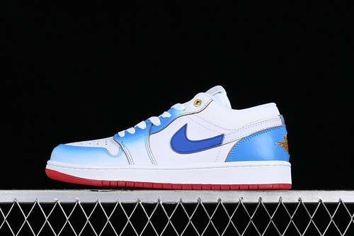 【260】[FN8899-141]-[AIR JORDAN 1 LOW WHITE/BLUE/GOLD]-[WOMAN:35.5-39]-[MAN:40-47.5]