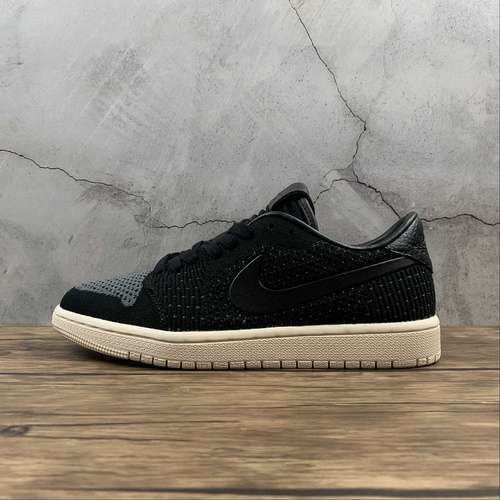 【300】[AH4506-010]-[AIR JORDAN 1 LOW FLYKNIT SHATTERED BACKBOARD BLACK/BLACK/GUAVA ICE]-[MAN:40-45]