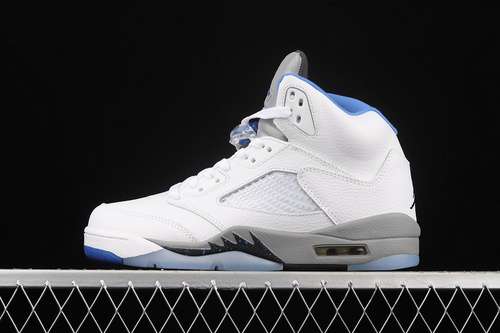 【320】[440888-140]-[AIR JORDAN 5 RETRO GS STEALTH 2.0 WHITE/STEALTH/BLACK/HYPER ROYAL]-[UNISEX:36-45]
