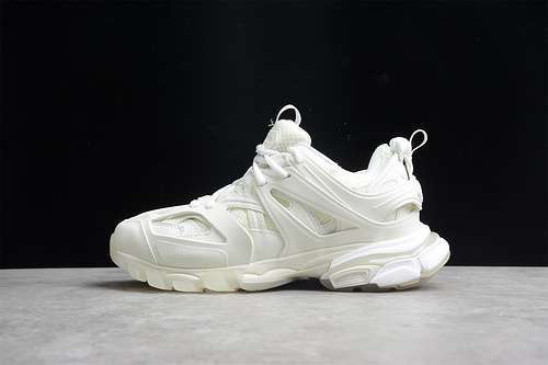 【650】[542436-W3CR1-9000]-[BA*LEN*CIAGA TESS S.GOMMA SNEAKERS WHITE/WHITE/WHITE]-[UNSIEX:35-46]