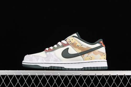 【400】[DH0957-100]-[DUNK LOW SE SAIL MULTI CAMO SAIL/VINTAGE GREEN-TOTAL ORANGE]-[UNISEX:36-47.5]