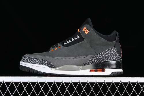 【440】[CT8532-080]-[AIR JORDAN 3 RETRO FEAR GREY/BLACK/WHITE/ORANGE]-[MAN:40-47.5]