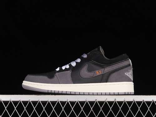 【300】[DN1635-001]-[AIR JORDAN 1 LOW SE CRAFT INSIDE OUT BLACK/LIGHT GRAPHITE/SAIL/CEMENT GREY]