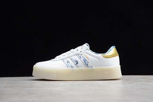 【250】[FW5345]-[SAMBAROSE SHOES CLOUD WHITE/GOLD METALLIC/CORE BLACK]-[WOMAN:36-39]