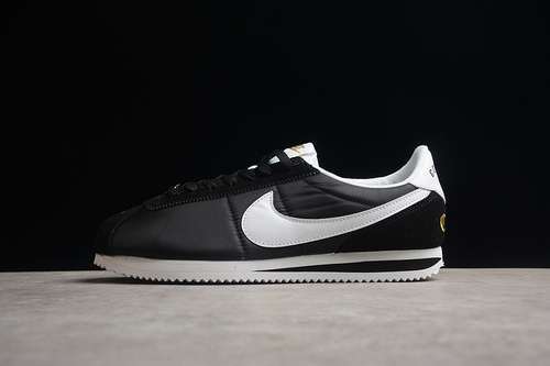 【240】[902804-001]-[CORTEZ BASIC NYLON COMPTON BLACK/WHITE-METALLIC GOLD]-[WOMAN:36-39]-[MAN:40-45]