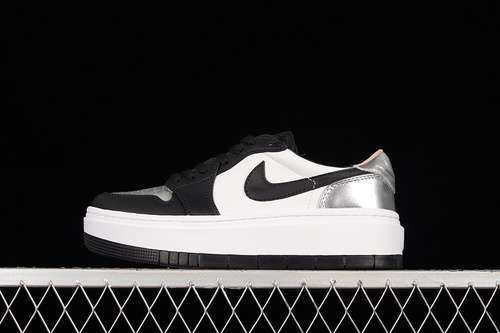 【340】[DQ8561-001]-[AIR JORDAN 1 ELEVATE LOW SILVER TOE WHITE/BLACK-SILVER]-[WOMAN:36-39]-[MAN:40-45]