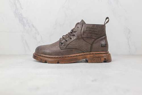 【360】[CAT HIKING BOOT SHOES DARK BROWN/DARK BROWN/BROWN]-[MAN:39-44]
