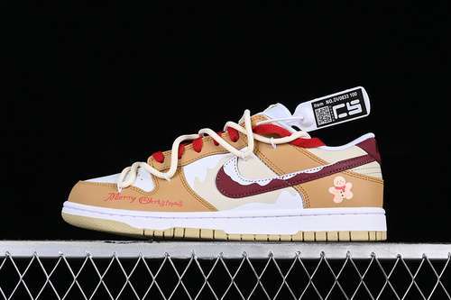 【310】[DV0833-100]-[DUNK LOW SB ALMOND COLOR/WHITE/RED]-[WOMAN:36-39]-[MAN:40-46]