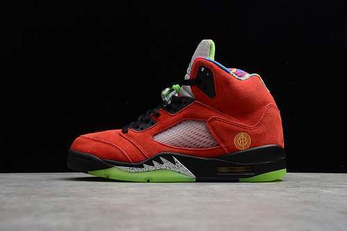 【550】[CZ5725-700]-[AIR JORDAN 5 RETRO WHAT THE VARSITY MAIZE/GHOST GREEN/SOLAR ORANGE]
