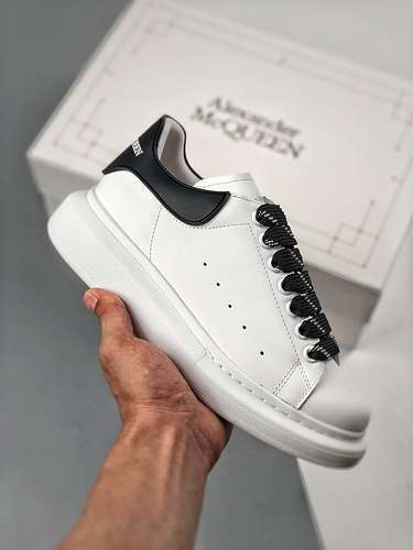 【580】[ALE*XANDER MCQUEEN SHOES WHITE/WHITE/BLACK]-[WOMAN:35-39]-[MAN:40-44]