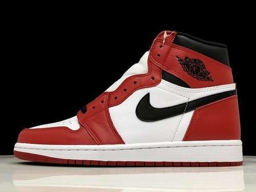 【600】[555088-101]-[HUPU AIR JORDAN 1 RETRO HIGH OG CHICAGO WHITE/BLACK-VARSITY RED]-[MAN:41-46]