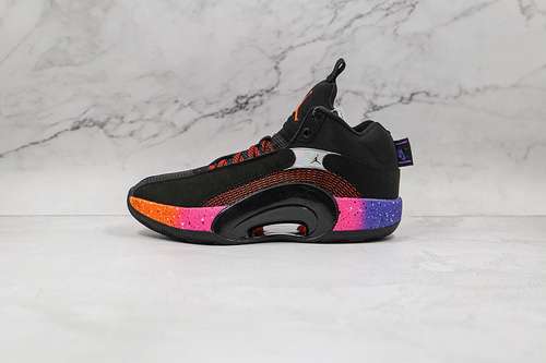 【380】[CQ4228-004]-[AIR JORDAN 35 SUNSET BLACK/BLACK/MULTI-COLOR]-[MAN:40-46]